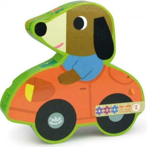 3 houten puzzels in mooie vormdoos van VILAC ---> SALE!