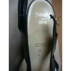 zwarte open damesschoenen Jenny by Ara maat 5,5