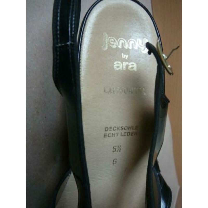 zwarte open damesschoenen Jenny by Ara maat 5,5