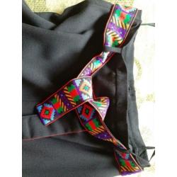 Vintage 70's lange wollen rok van Betty Barclay