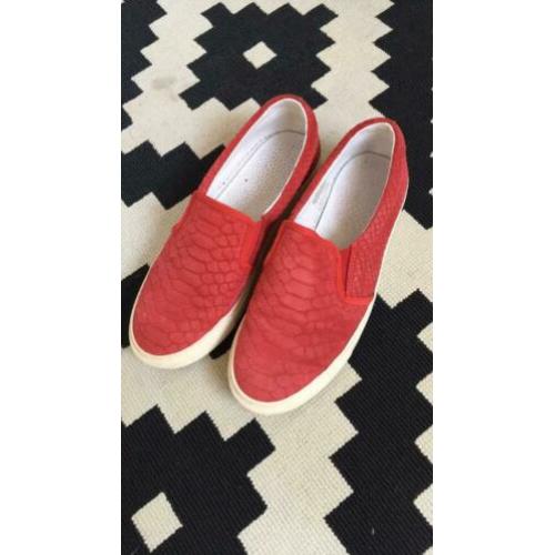 Rode dames instappers maat 39