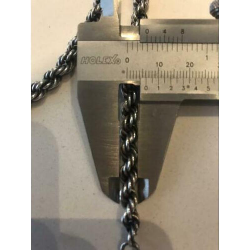 Ketting zilver 925 rope stijl
