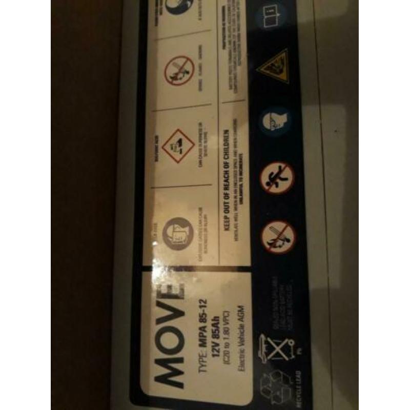 AGM accu 85ah nieuw