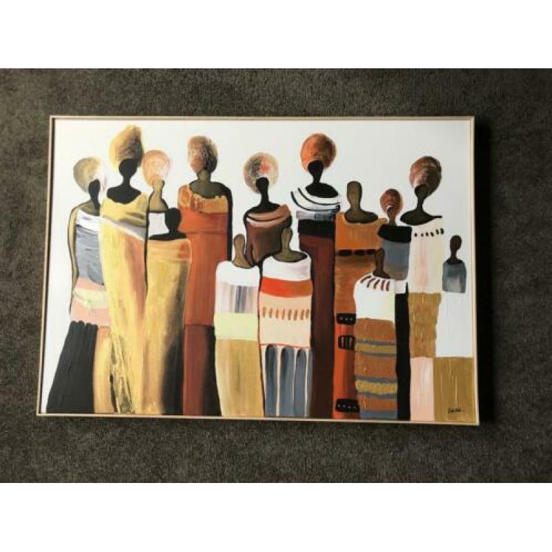 Kosmopolitisch schilderij gesigneerd Seidel