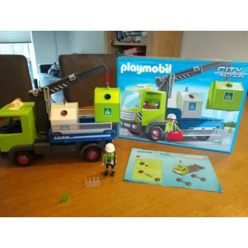 Playmobil 6109 vrachtwagen met glascontainers