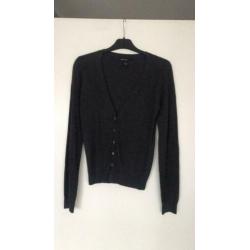 Mango grijs basic vest nieuw maat small