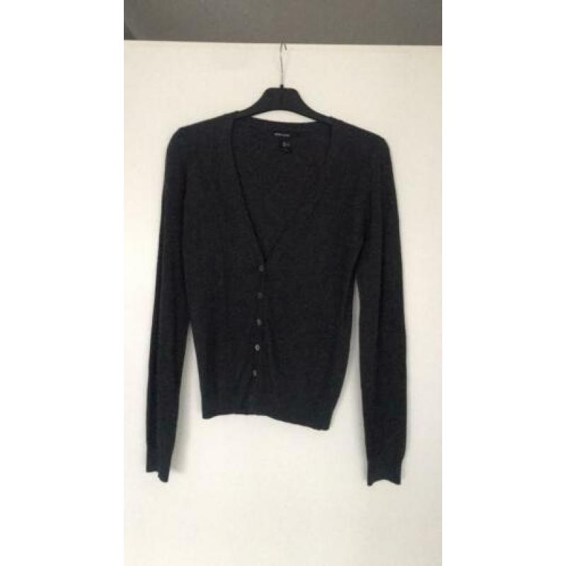 Mango grijs basic vest nieuw maat small