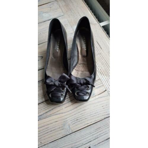 Zwarte lak schoenen leren pumps met hak