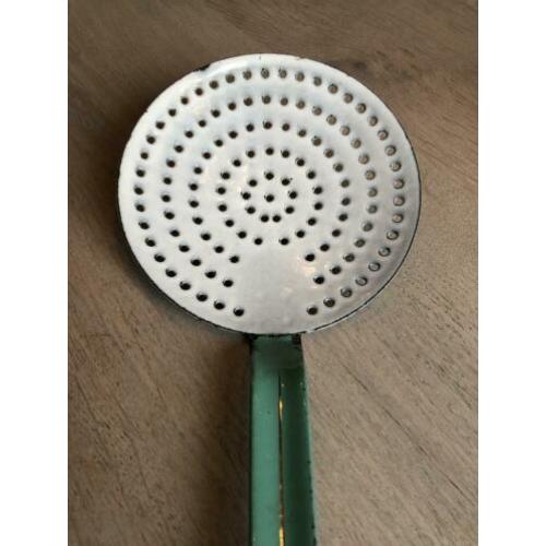 Emaille mint groene schuimspaan, Mintgroen