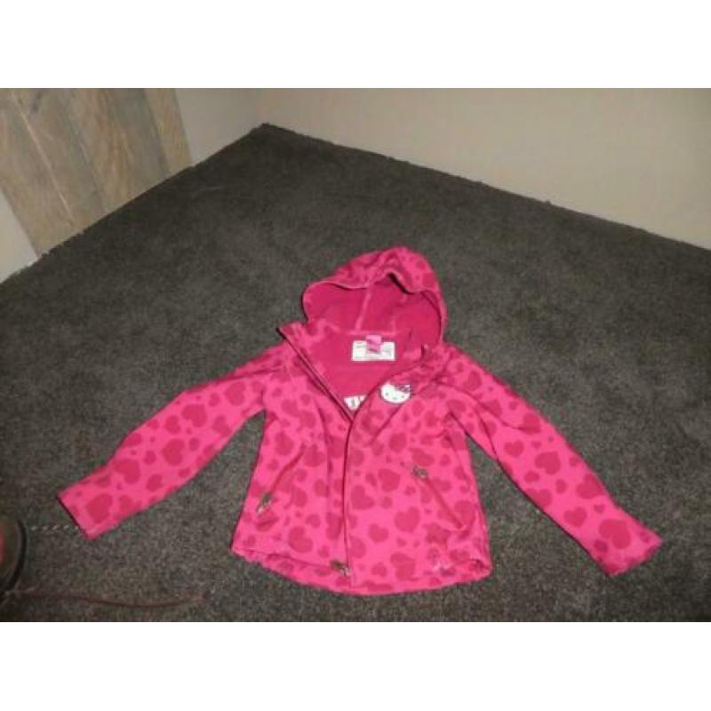 Softshell jas Hello Kitty roze maat 116 ZGAN!
