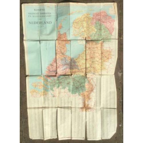 Kompas Toeristen en Kantoorkaart van Nederland, <1940