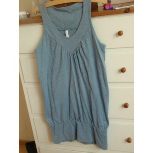 Vero Moda: Spijkerblauwe Long Top maat M