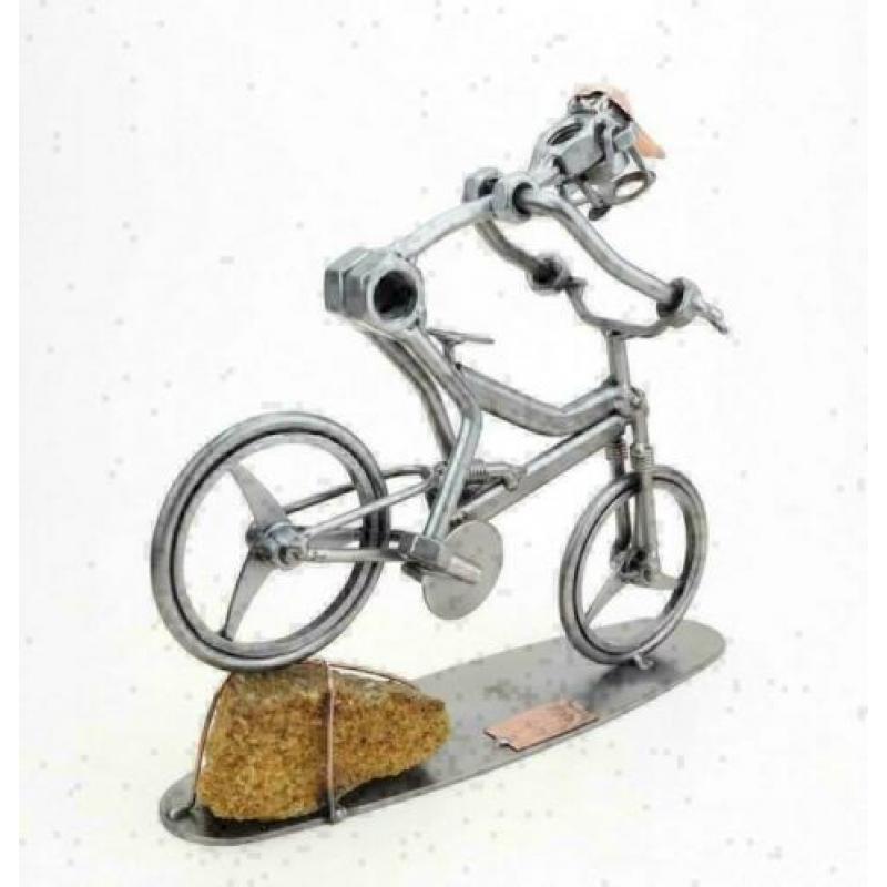 Mountainbiker MTB downhill beeldje - mountainbike, fiets