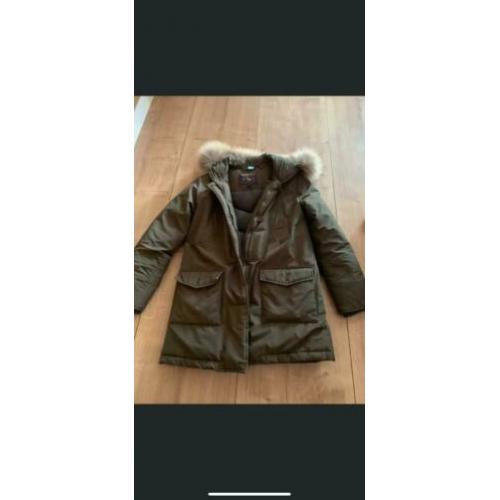 Woolrich winterjas donkergroen S/12