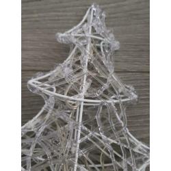 Klein acryl kerstboompje met 16 ledlampjes (NJ907)