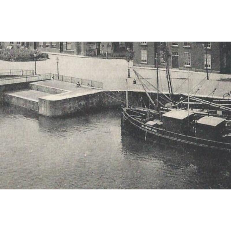 JV860 Vlissingen Marinebrug en Wijnbergschekade 1907 Schepen