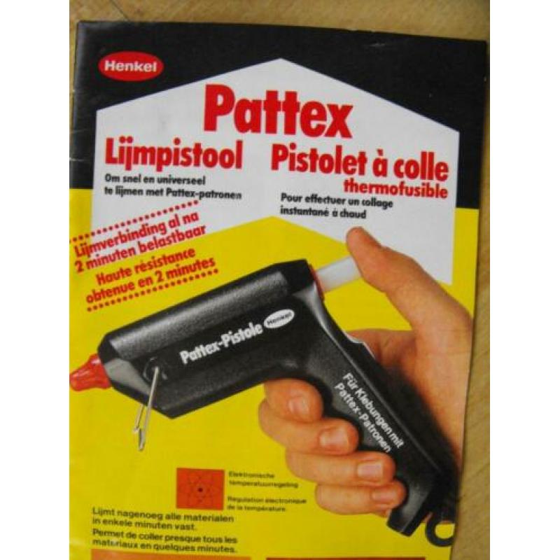 Lijmpistool Pattex incl.lijmpatronen €10