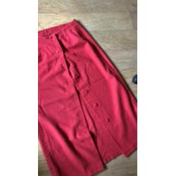 Mac maggie vintage lange rok rood wol maat L zgan