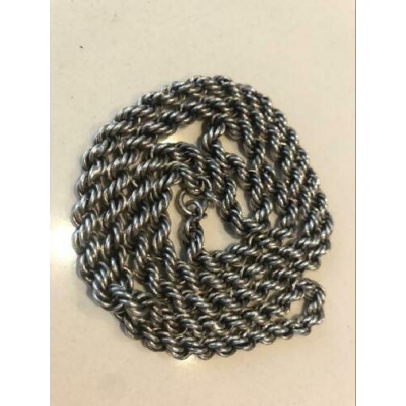 Ketting zilver 925 rope stijl