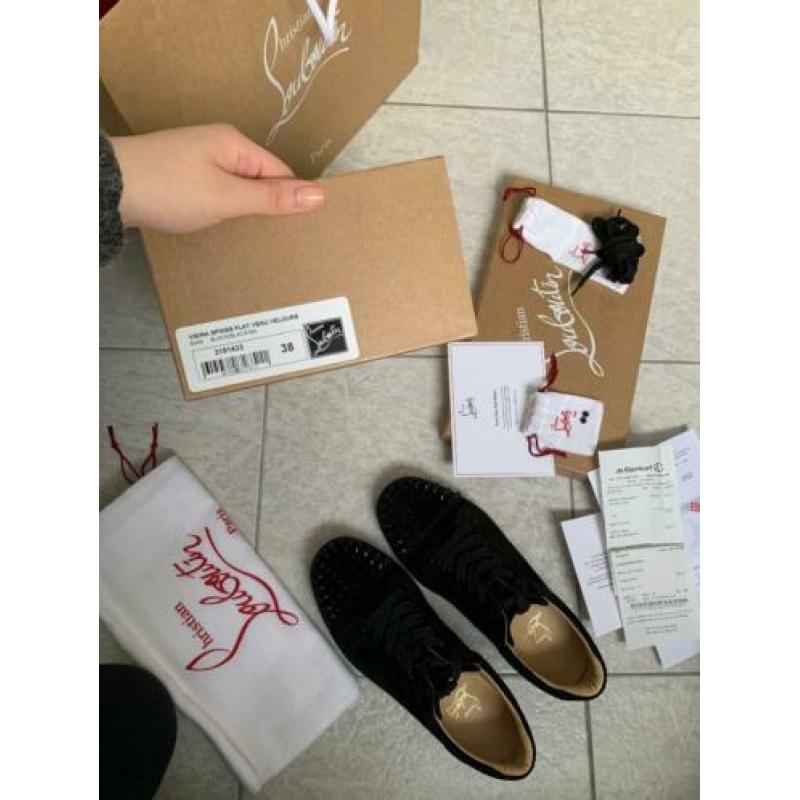 Christian Louboutin maat 38 vieira spikes black