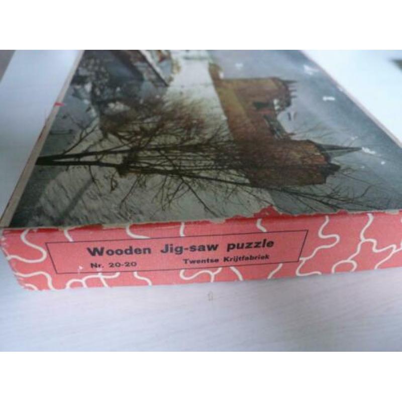 wooden jigsaw Kasteel MUIDERSLOT Muiden Twentse Krijtfabriek