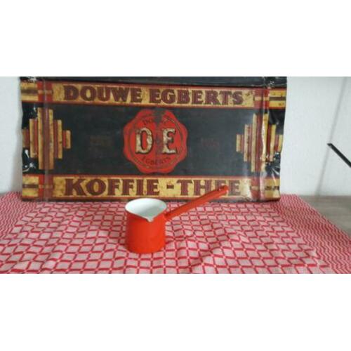 Emaille roomkannetje klein rood