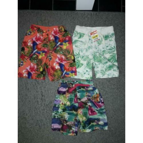 ~* 2x ZWEMBROEK & 1x Korte Broek mt 104 / 110 (Als) NIEUW *~