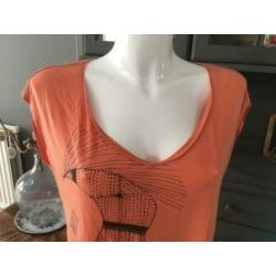 Leuke oranje top van Twenty8twelve maat M / L