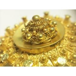TN-0540118 Antiek Gouden Broche Zeeuwse Knopen - 31 mm