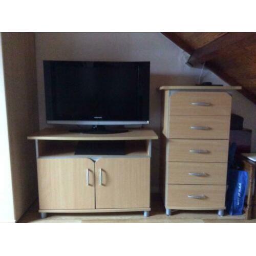 Woonkamer set: TV-kast - ladenkast - vitrine