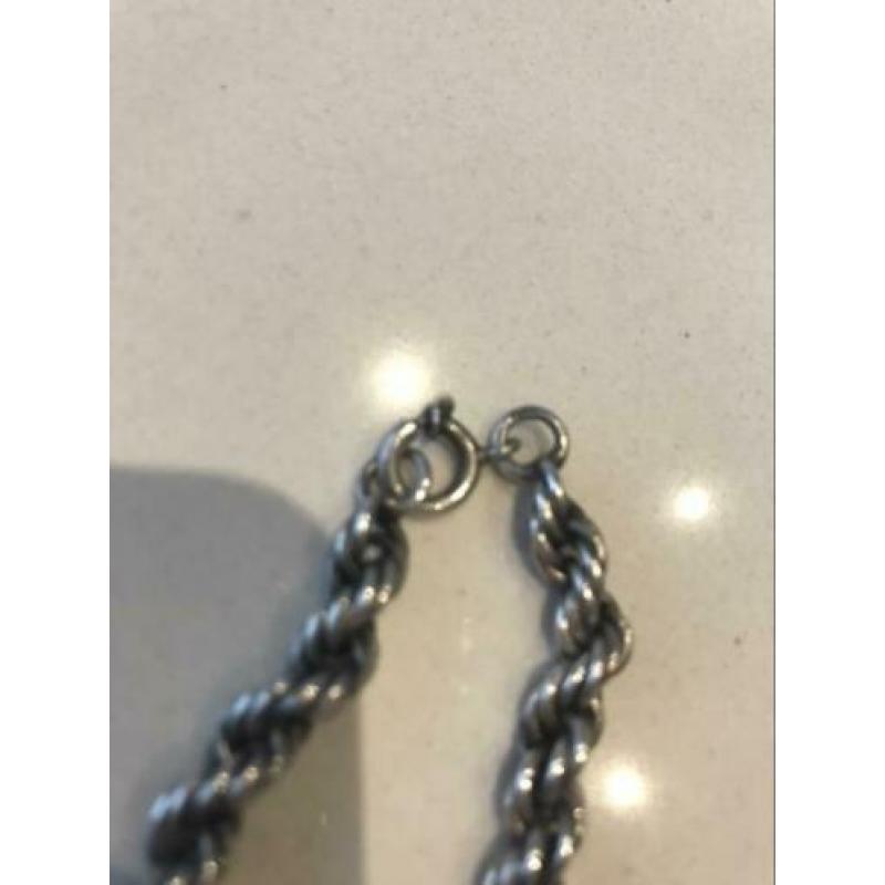 Ketting zilver 925 rope stijl