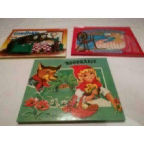 SPROOKJESBOEK 3 stuks popup boeken VINTAGE van HEMA en FLASH