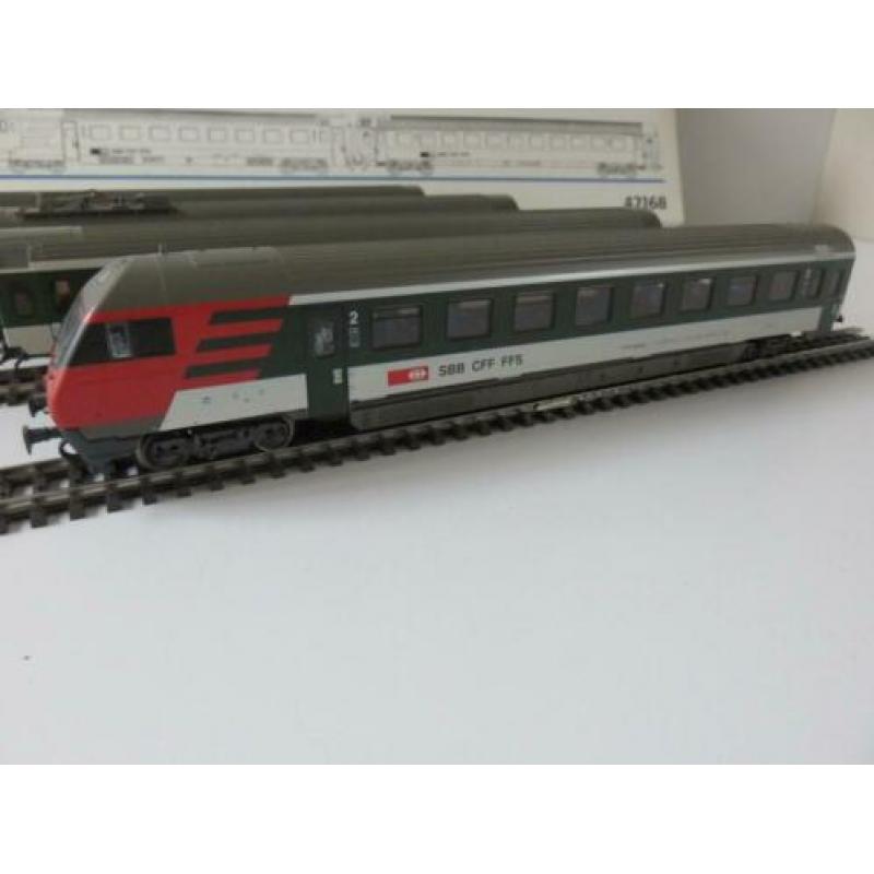 Marklin 42168 4-delige pendelwagenset van de SBB