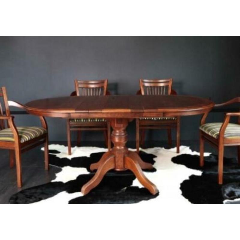 Eettafel Bannink van Gogh massief eiken