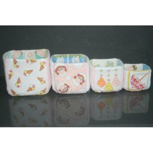 kubussen mandjes voor babykamer zacht spelen of gebruiken