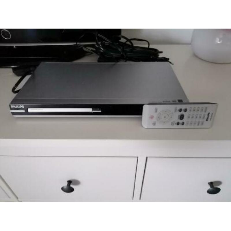 Philips DVP3142 dvd speler zilver met zwart display