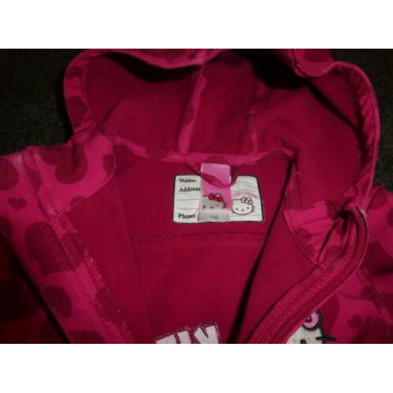 Softshell jas Hello Kitty roze maat 116 ZGAN!