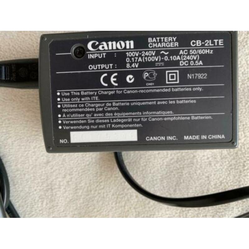 Canon Cb-2lite batterij oplader