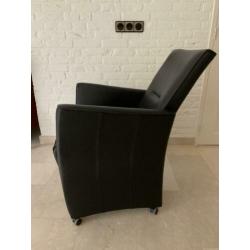 3 eetkamer stoelen volledig van Aklasse leer