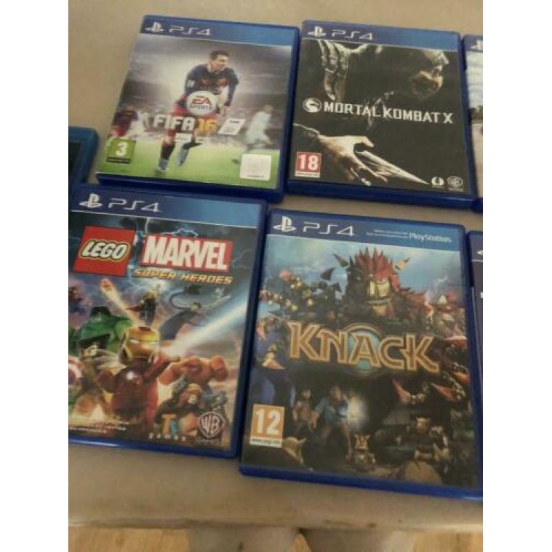 PS 4 games 10 stuks