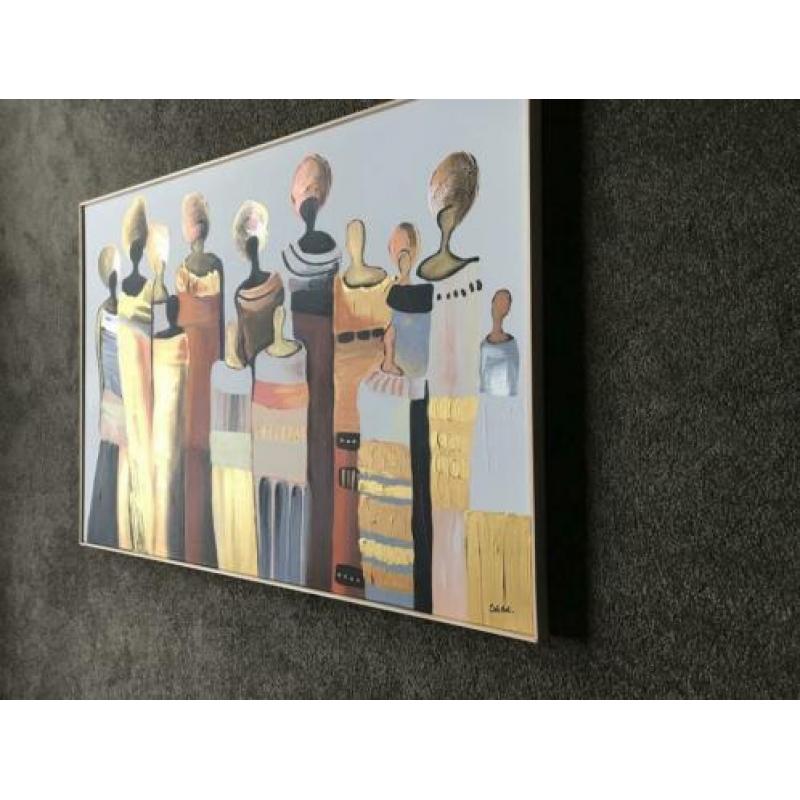 Kosmopolitisch schilderij gesigneerd Seidel