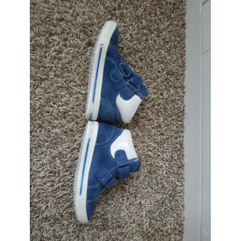 schoen jongen blauw wit maat 21 dr.visser