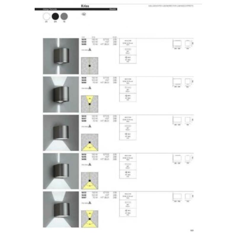 IGuzzini kriss buitenlamp 5 stuks