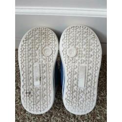 schoen jongen blauw wit maat 21 dr.visser
