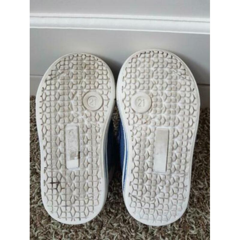 schoen jongen blauw wit maat 21 dr.visser