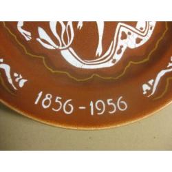 Plateel wandbord KNSM 1856 - 1956