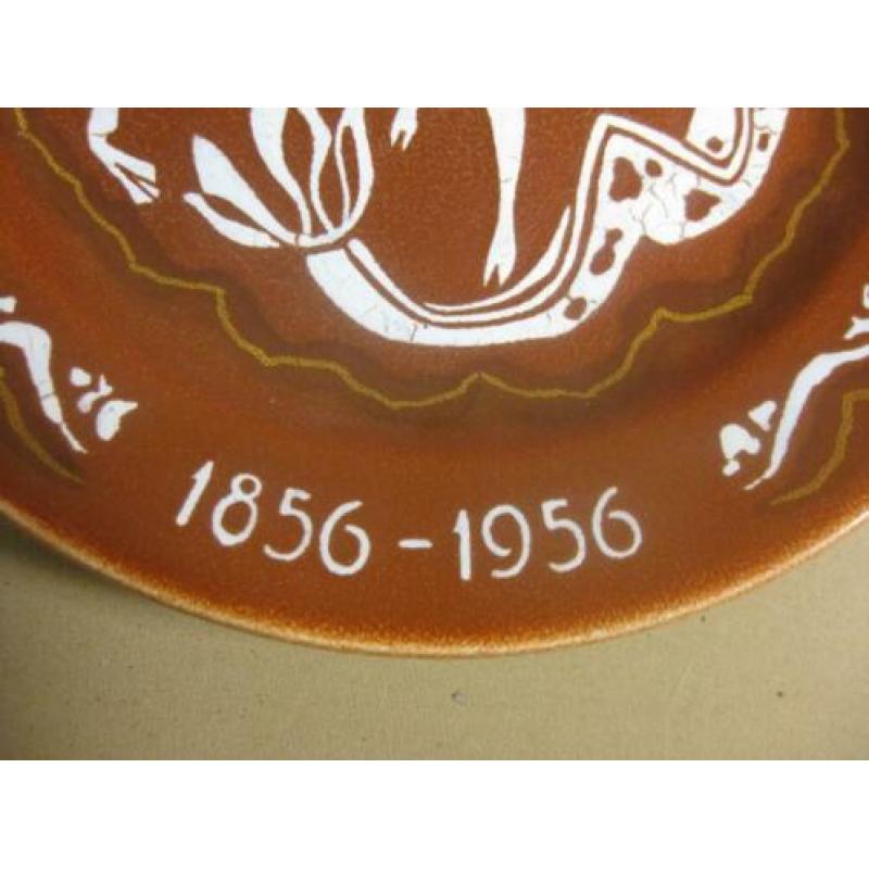 Plateel wandbord KNSM 1856 - 1956