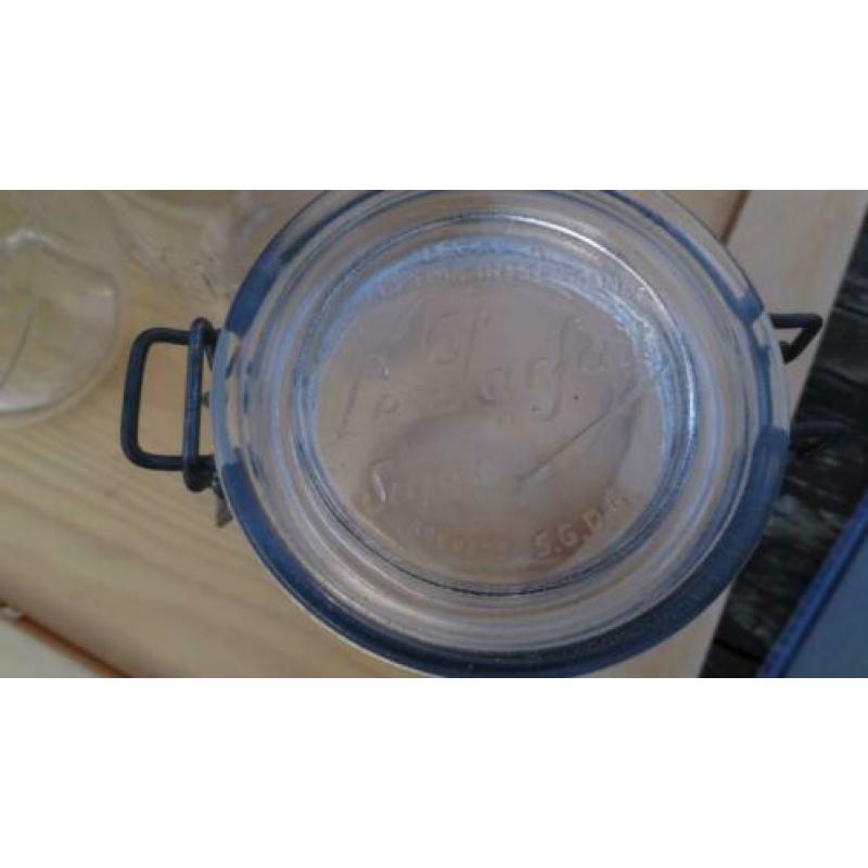 4 maal weckpot weck pot glas uit frankrijk