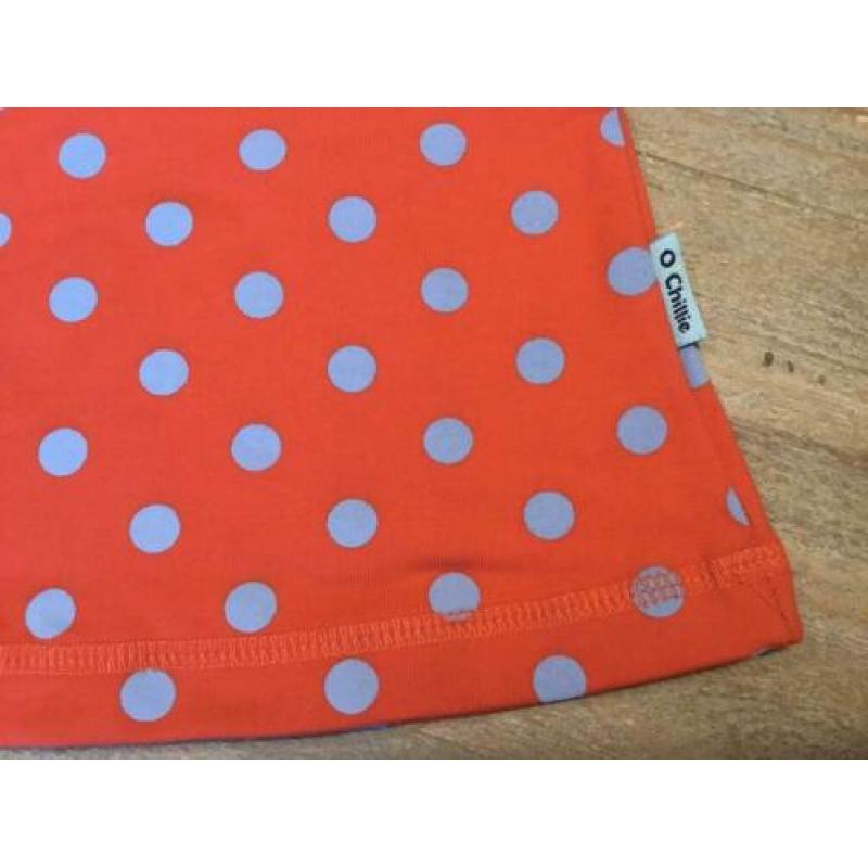 Nieuw setje set O’Chillie jurkje polkadot rood en legging 80