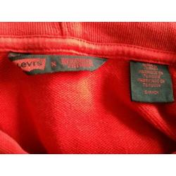 Rode Levi's katoenen hoodie Netflix America / Erica maat M